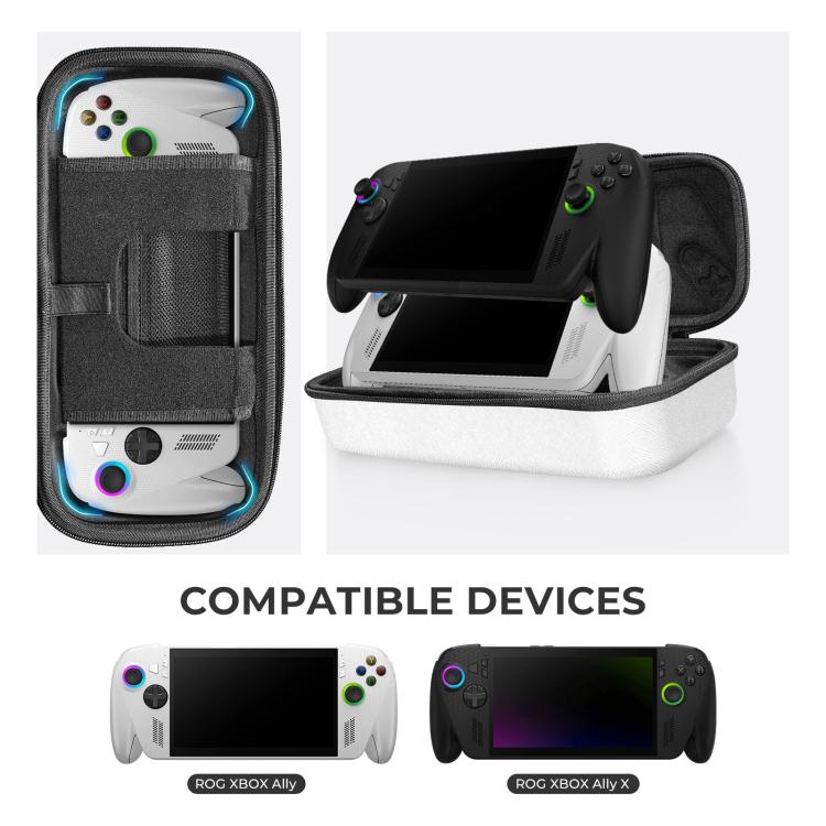 Estojo Rígido de Transporte JYS para Consola Portátil ROG Xbox Ally/X, Bolsa de Viagem com Zíper, JYS-X152 Branco, JYS-X152 Preto