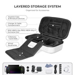 Estojo Rígido de Transporte JYS para Consola Portátil ROG Xbox Ally/X, Bolsa de Viagem com Zíper, JYS-X152 Branco, JYS-X152 Preto