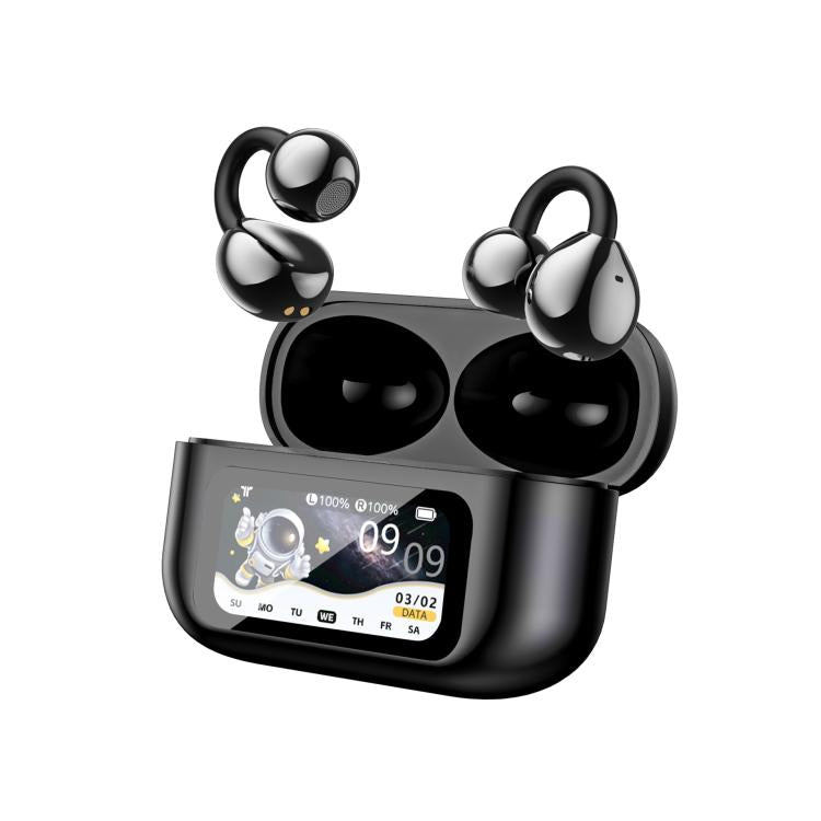 Auriculares Bluetooth Tradutor Inteligente AI com 150 Línguas e Compartimento de Carregamento com Ecrã a Cores