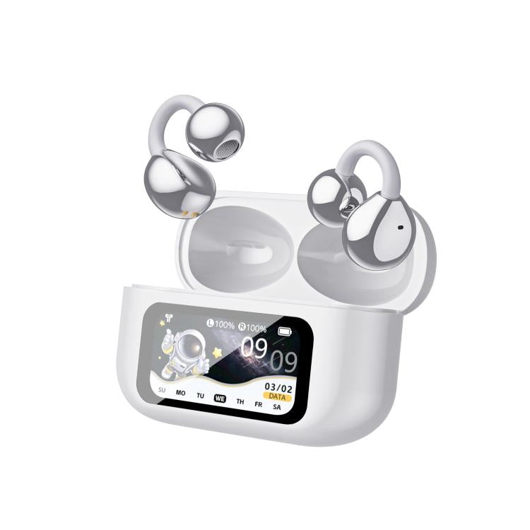 Auriculares Bluetooth Tradutor Inteligente AI com 150 Línguas e Compartimento de Carregamento com Ecrã a Cores