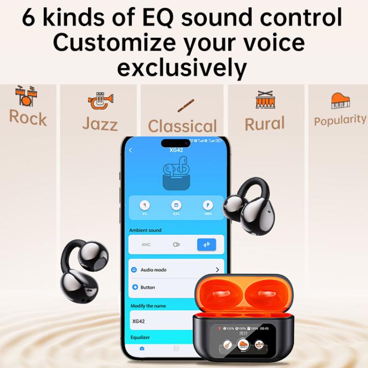 Auriculares Bluetooth Tradutor Inteligente AI com 150 Línguas e Compartimento de Carregamento com Ecrã a Cores