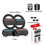 Conjunto de Acessórios 10 em 1 PGTECH para Nintendo Switch 2, Volantes, Pegas, Tampas para Thumbstick