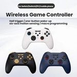 Comando de Jogos Bluetooth S201 - Gatilhos com Efeito Hall, Dois Botões Traseiros para Macros, Compatível com Switch 2/Switch/PC/Steam/Móvel