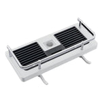 Prateleira para Varão de Duche Elevada, Bandeja Multifuncional para Duche, Suporte de Armazenamento para Casa de Banho, Buraco Circular Branco, Buraco Quadrado Branco, Buraco Circular Preto, Buraco Quadrado Preto