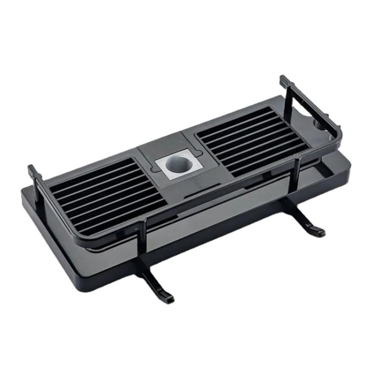 Prateleira para Varão de Duche Elevada, Bandeja Multifuncional para Duche, Suporte de Armazenamento para Casa de Banho, Buraco Circular Branco, Buraco Quadrado Branco, Buraco Circular Preto, Buraco Quadrado Preto