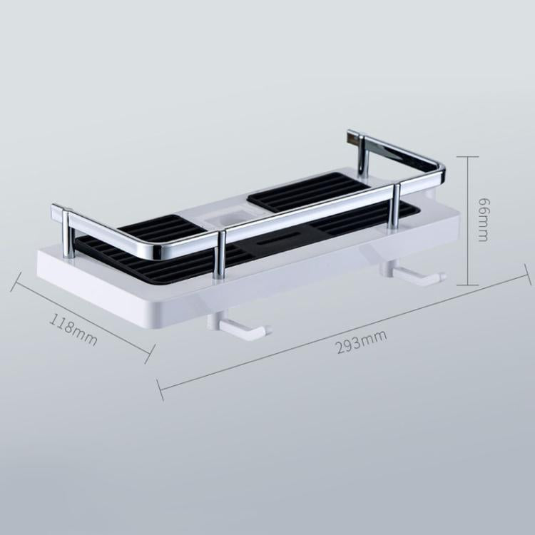 Prateleira para Varão de Duche Elevada, Bandeja Multifuncional para Duche, Suporte de Armazenamento para Casa de Banho, Buraco Circular Branco, Buraco Quadrado Branco, Buraco Circular Preto, Buraco Quadrado Preto