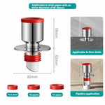 Conector de Drenagem para Lavagem de Calha de Varanda, Separador de Esgoto Anti-Odor, Dreno de Chão, Via Única, 3 Vias Positivas, 3 Vias Oblíquas, 3 Vias em Y, 4 Vias Duplo Grande 1 Pequeno, 4 Vias Duplo Pequeno 1 Grande