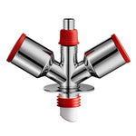 Conector de Drenagem para Lavagem de Calha de Varanda, Separador de Esgoto Anti-Odor, Dreno de Chão, Via Única, 3 Vias Positivas, 3 Vias Oblíquas, 3 Vias em Y, 4 Vias Duplo Grande 1 Pequeno, 4 Vias Duplo Pequeno 1 Grande