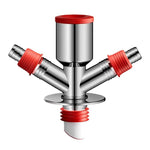 Conector de Drenagem para Lavagem de Calha de Varanda, Separador de Esgoto Anti-Odor, Dreno de Chão, Via Única, 3 Vias Positivas, 3 Vias Oblíquas, 3 Vias em Y, 4 Vias Duplo Grande 1 Pequeno, 4 Vias Duplo Pequeno 1 Grande