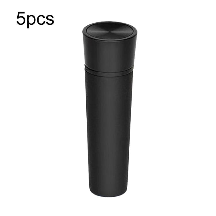 Tampas a Vácuo para Vinho Tinto, 5 peças, Preto
