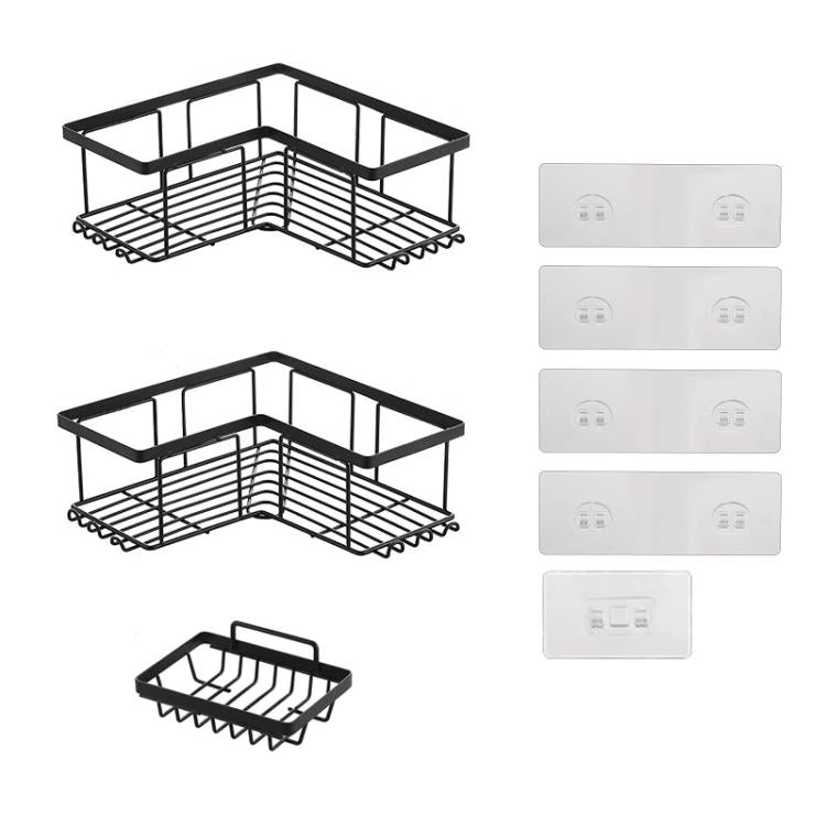 Suporte de Armazenamento para Gel de Duche Montado na Parede para Casa de Banho Sem Perfuração