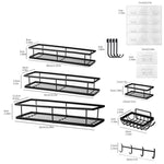 Wall-mounted Punch-free Bathroom Toiletry Storage Rack
