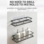 Wall-mounted Punch-free Bathroom Toiletry Storage Rack