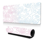 Tapete de rato com textura de linhas abstratas, antiderrapante, para escritório e jogos, 300x600x2mm, 300x700x2mm, 300x800x2mm, 400x900x2mm
