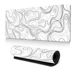 Tapete de rato com textura de linhas abstratas, antiderrapante, para escritório e jogos, 300x600x2mm, 300x700x2mm, 300x800x2mm, 400x900x2mm