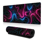 Tapete de rato com textura de linhas abstratas, antiderrapante, para escritório e jogos, 300x600x2mm, 300x700x2mm, 300x800x2mm, 400x900x2mm