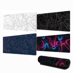 Tapete de rato com textura de linhas abstratas, antiderrapante, para escritório e jogos, 300x600x2mm, 300x700x2mm, 300x800x2mm, 400x900x2mm