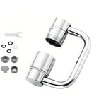 Extensor Universal para Torneira de Cozinha à Prova de Salpicos, Bocal Aerador Giratório, Modo Duplo em U, Modo Simples em U, Modo Duplo em U com Acessórios, Modo Simples em U com Acessórios, Modo Duplo em Liga Completa, Modo Simples em Liga Completa
