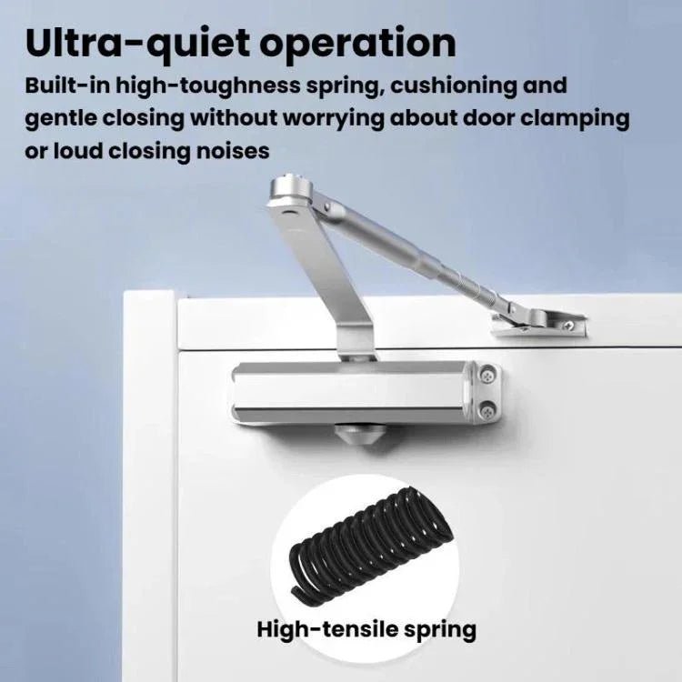 Fire Door Automatic Closer Fire Door Hydraulic Buffer Device Household Sliding Door Closer, Small Non-Positioning, Small 90-Degree Positioning, Large Non-Positioning, Large 90-Degree Positioning, Extra-Large Non-Positioning