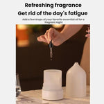 Humidificador de Névoa em Forma de Vaso com Difusor de Aromaterapia USB e Luz Ambiente Colorida