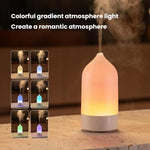 Humidificador de Névoa em Forma de Vaso com Difusor de Aromaterapia USB e Luz Ambiente Colorida