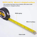 Fita métrica de aço auto-bloqueante com régua de medição coberta de TPR, Deli 79550 3m x 16mm, Deli 79551 5m x 19mm, Deli 79552 7,5m x 25mm, Deli 79553 10m x 25mm