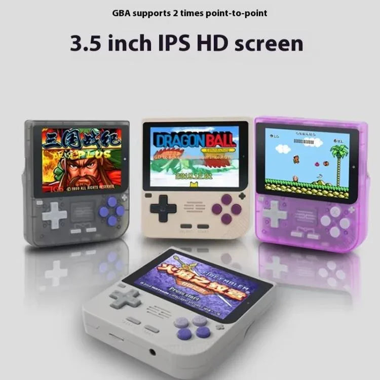 Consola de Jogos Retro Portátil POWKIDDY V10 Ecrã IPS OCA de 3,5 polegadas Full Fit, Quad-Core Cortex-A35 1,5GHz, 64G, 128G