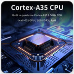 Consola de Jogos Retro Portátil POWKIDDY V10 Ecrã IPS OCA de 3,5 polegadas Full Fit, Quad-Core Cortex-A35 1,5GHz, 64G, 128G