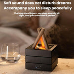 Difusor de Aromaterapia USB com Névoa de Fogueira, Humidificador de Ar de Secretária com Gradiente Colorido
