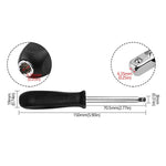Conjunto de 5 Peças de Barra de Extensão para Chave de Soquete, 1/4x150mm Cromada, 1/4x150mm Zincada
