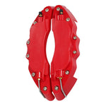 2pcs /Set Car High-Temperature Resistant Brake Caliper Cover Kit, S Red, M Red, L Red, S Blue, M Blue, L Blue, S Yellow, M Yellow, L Yellow, S Silver, M Silver, L Silver, S Black, M Black, L Black