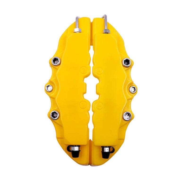 2pcs /Set Car High-Temperature Resistant Brake Caliper Cover Kit, S Red, M Red, L Red, S Blue, M Blue, L Blue, S Yellow, M Yellow, L Yellow, S Silver, M Silver, L Silver, S Black, M Black, L Black