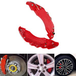 2pcs /Set Car High-Temperature Resistant Brake Caliper Cover Kit, S Red, M Red, L Red, S Blue, M Blue, L Blue, S Yellow, M Yellow, L Yellow, S Silver, M Silver, L Silver, S Black, M Black, L Black