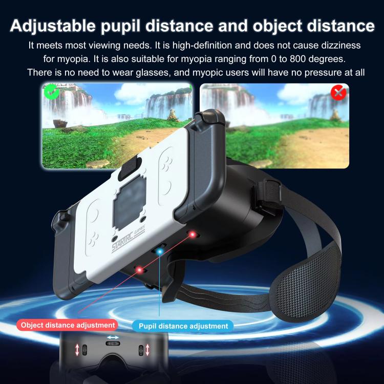 Para Nintendo Switch 2 STARTRC GAMES Óculos VR Modelo Elite Atualizado Headset Console de Jogos HD 3D Acessórios