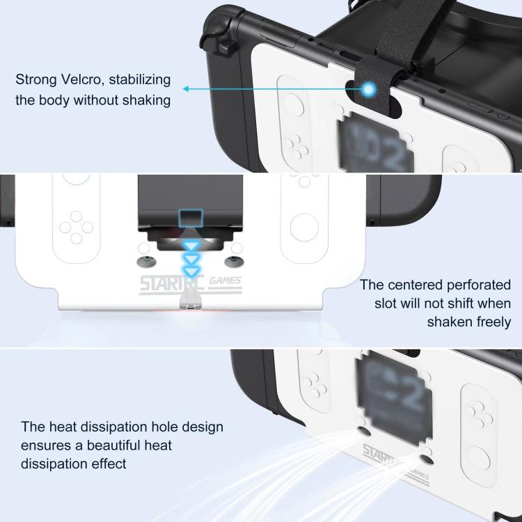 Para Nintendo Switch 2 STARTRC GAMES Óculos VR Modelo Elite Atualizado Headset Console de Jogos HD 3D Acessórios
