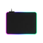 Tapete para Rato e Teclado com LED Micro-USB Iluminado Luzes RGB Coloridas Borda Reforçada Tapete Grosso para Mesa de Rato, 250x350x3mm, 250x350x4mm, 300x800x3mm, 300x800x4mm, 400x900x3mm, 400x900x4mm