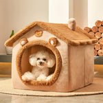 Cama Envolvente Quente para Gatos para Todas as Estações Removível e Lavável, S, M, L