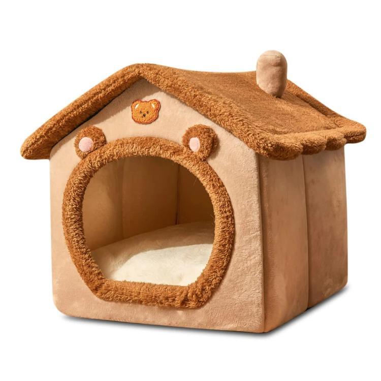 Cama Envolvente Quente para Gatos para Todas as Estações Removível e Lavável, S, M, L
