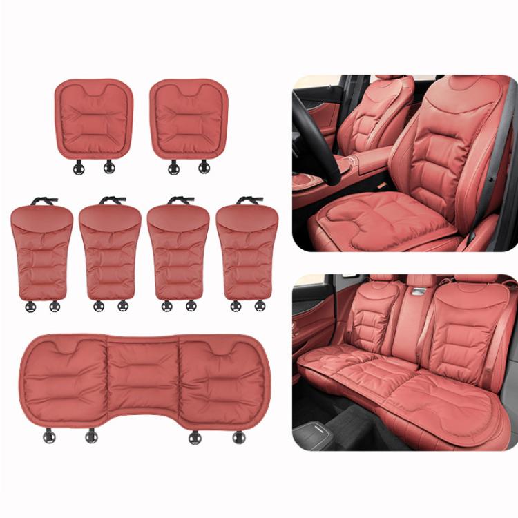 Car Seat Cushion Thickened Non-Slip Front Rear Seat Cushions, Front Seat Cushion Black, Front Seat Cushion Brown, Front Seat Cushion Red, Back Cushion Black, Back Cushion Brown, Back Cushion Red, Rear Seat Cushion Black, Rear Seat Cushion Brown        ...