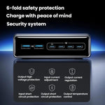 Prime Carregador de Secretária de Nitreto de Gálio 200W 4 Tipo-C+2 USB 6 Portas, Ficha EUA, A2683