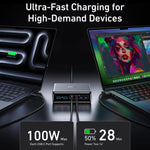 Prime Carregador de Secretária de Nitreto de Gálio 200W 4 Tipo-C+2 USB 6 Portas, Ficha EUA, A2683