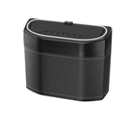 Car Trash Can Side-mounted Storage Box With Light