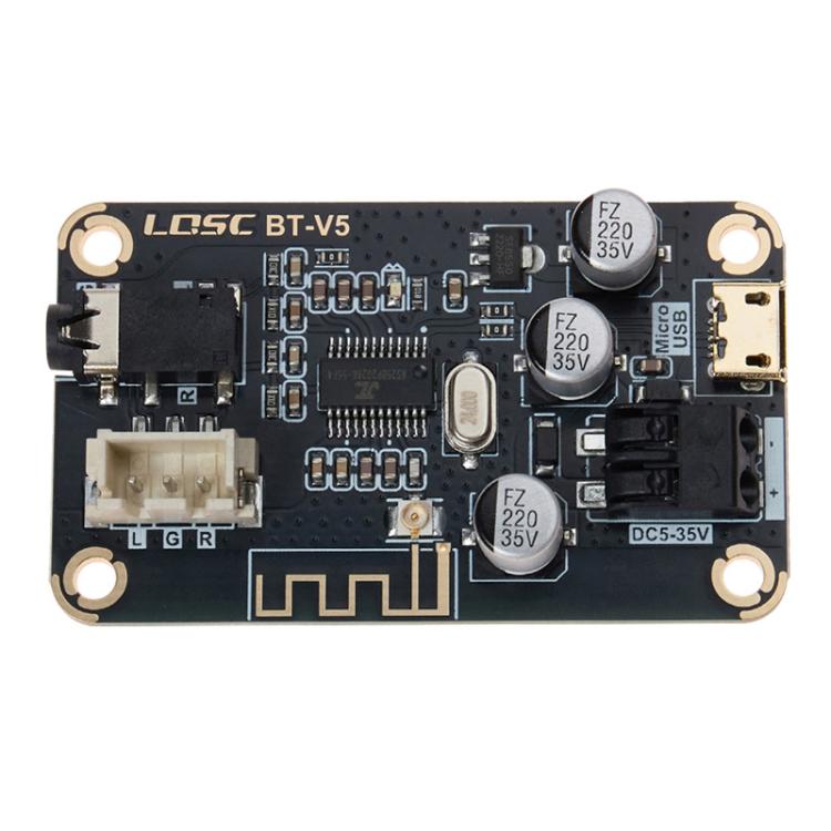 Placa de Decodificação MP3 Bluetooth 5.1 Módulo Receptor de Áudio Automóvel DIY Modificado Lossless, LQSC BT-V5