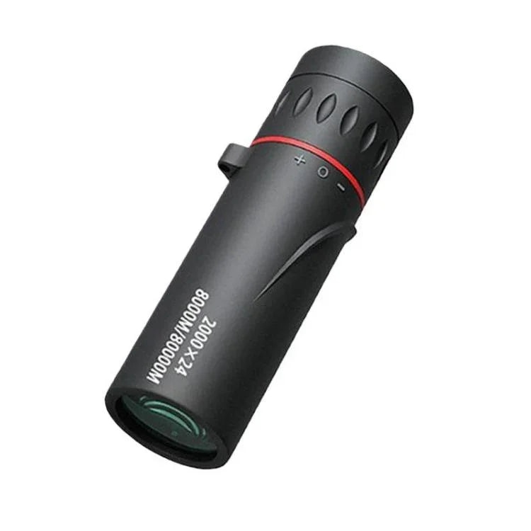 Monóculo Portátil 8x HD para Exterior com Visão Noturna em Baixa Luminosidade, Simples, com Suporte para Telemóvel, com Suporte para Telemóvel e Tripé