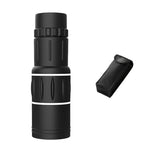 Monóculo 16x52 para Exterior com Visão Noturna em Baixa Luminosidade para Fotografia com Telemóvel, Simples + Bolsa, com Bolsa + Suporte para Telemóvel, com Bolsa + Suporte para Telemóvel + Tripé