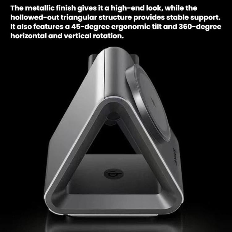 ANKER B2599 Estação de Carregamento Sem Fios Magnética de Secretária 3 em 1 15W para iPhone / iWatch / AirPods, Ficha US, B2599