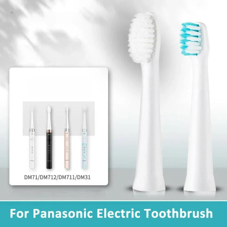 Cabeças de Substituição para Escova de Dentes Elétrica Panasonic Modelos EW-DM71/EW-DM711/EW-DM712/EW-PDM7B/EW-DM31 e Outros, 2pcs WEW0971, 2pcs WEW0972