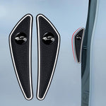 4pcs /Set Car Door Corner Anti-scratch Rearview Mirror Protectors, Black, Red, White, Gray, Luminous