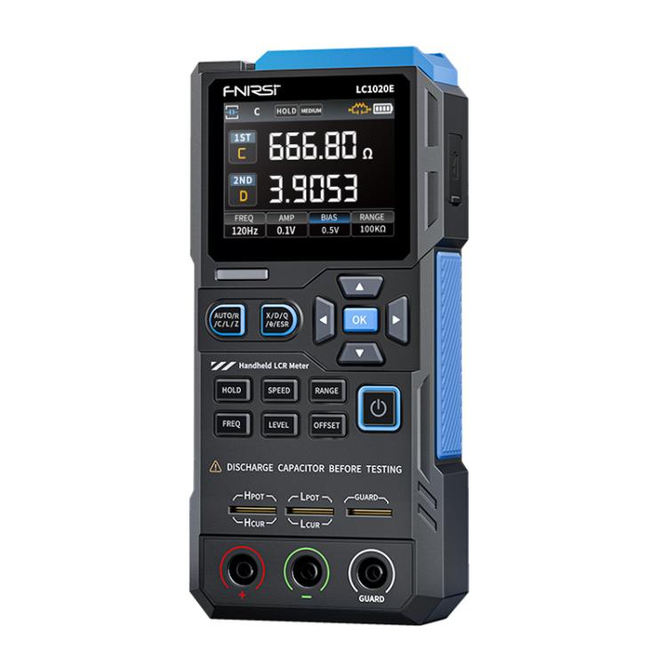 Testador de Ponte Digital Manual para Capacitância, Resistência e Indutância, FNIRSI LC1020E