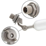 Válvula flutuante mini de plástico para aquários/humidificadores/pequenos tanques de água, 1/2 polegada/20mm preto, 1/2 polegada/20mm cinzento, 1/2 polegada/20mm com bloqueio ajustável, 3/4 polegada/25mm preto, 3/4 polegada/25mm cinzento